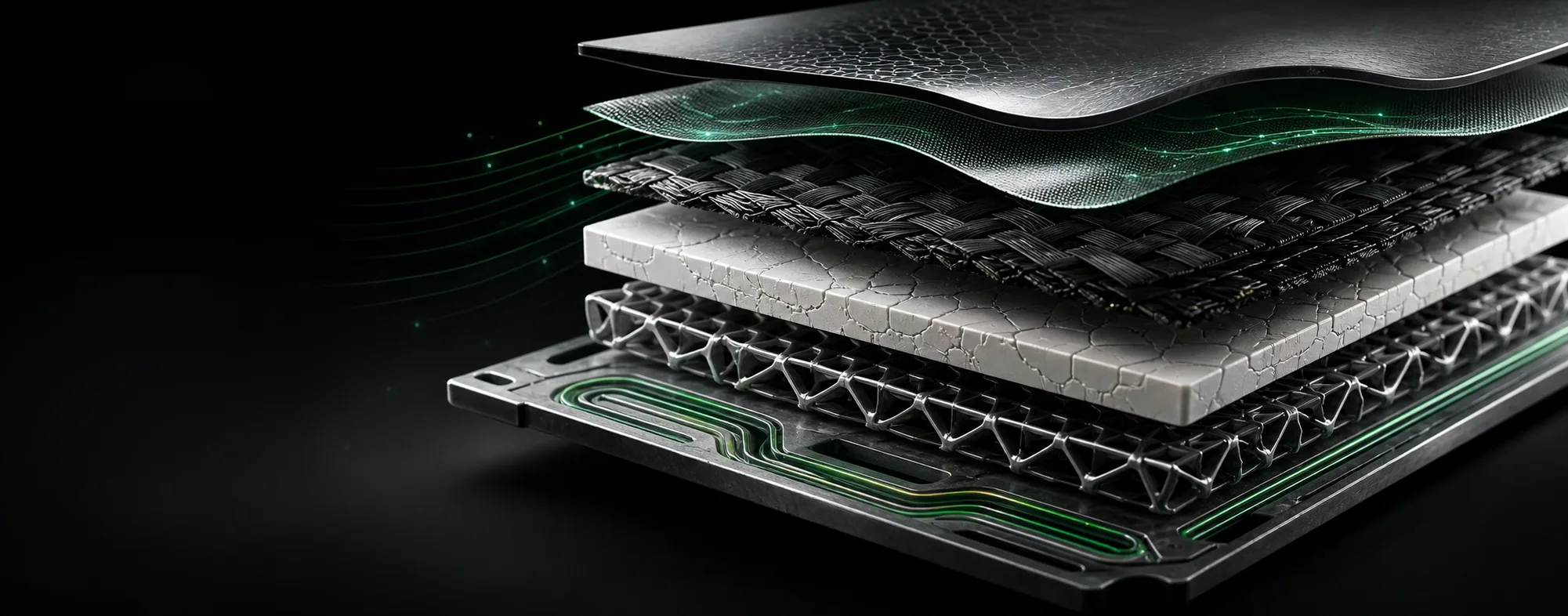 Layered Reinventy materials and intellectual-property architecture