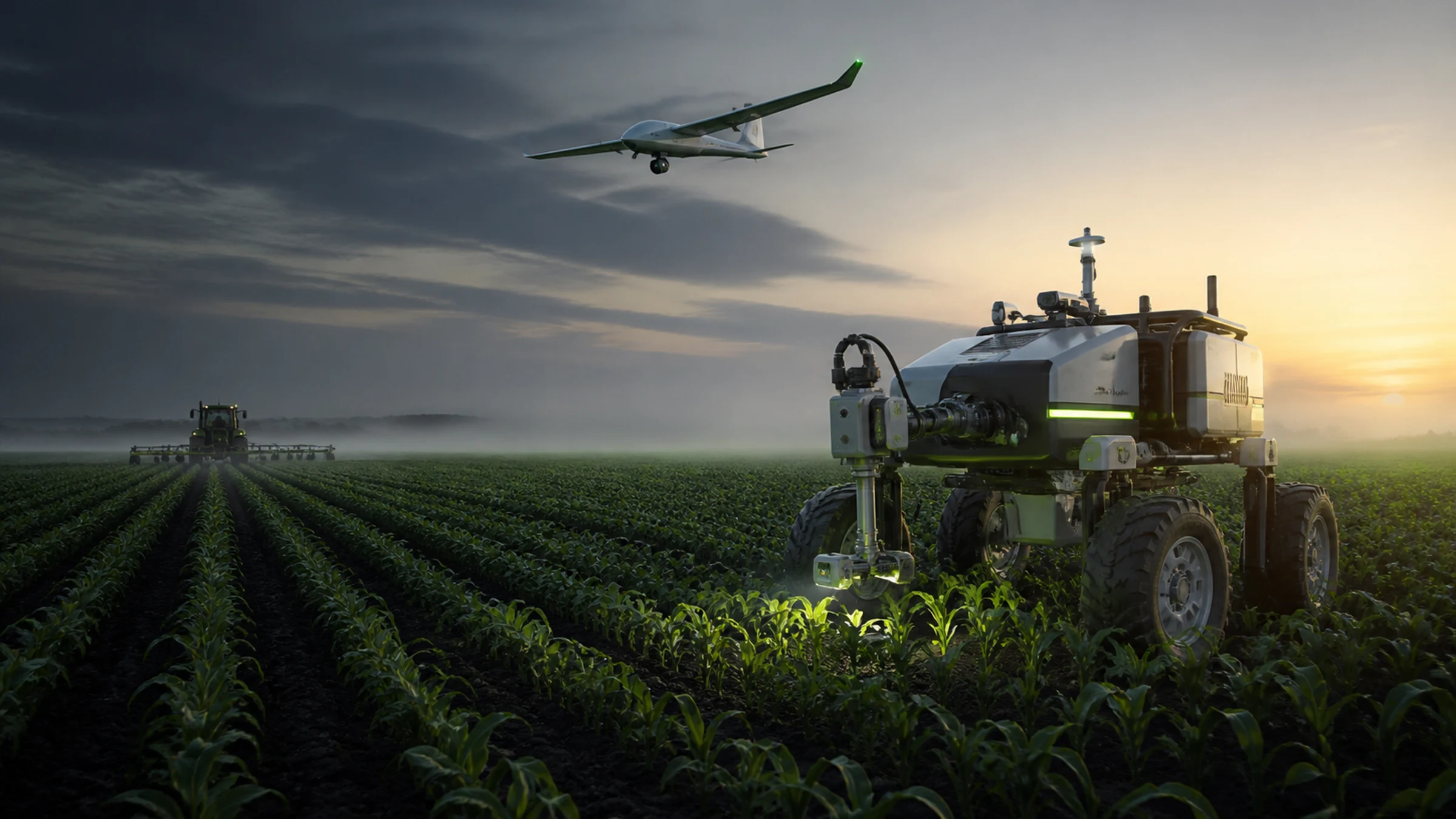 Concept visualization of Tin Man OS Agriculture operating in its target domain