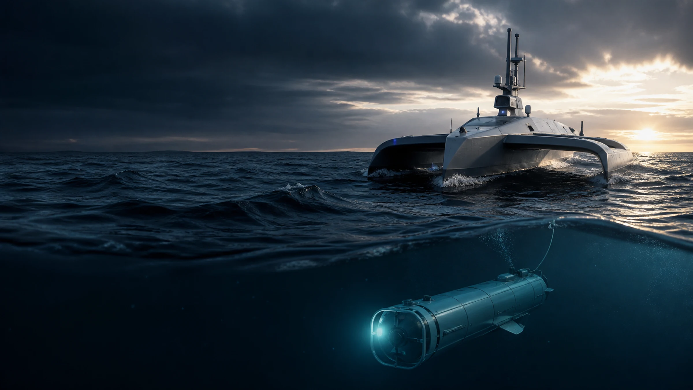 Concept visualization of Tin Man OS Marine operating in its target domain